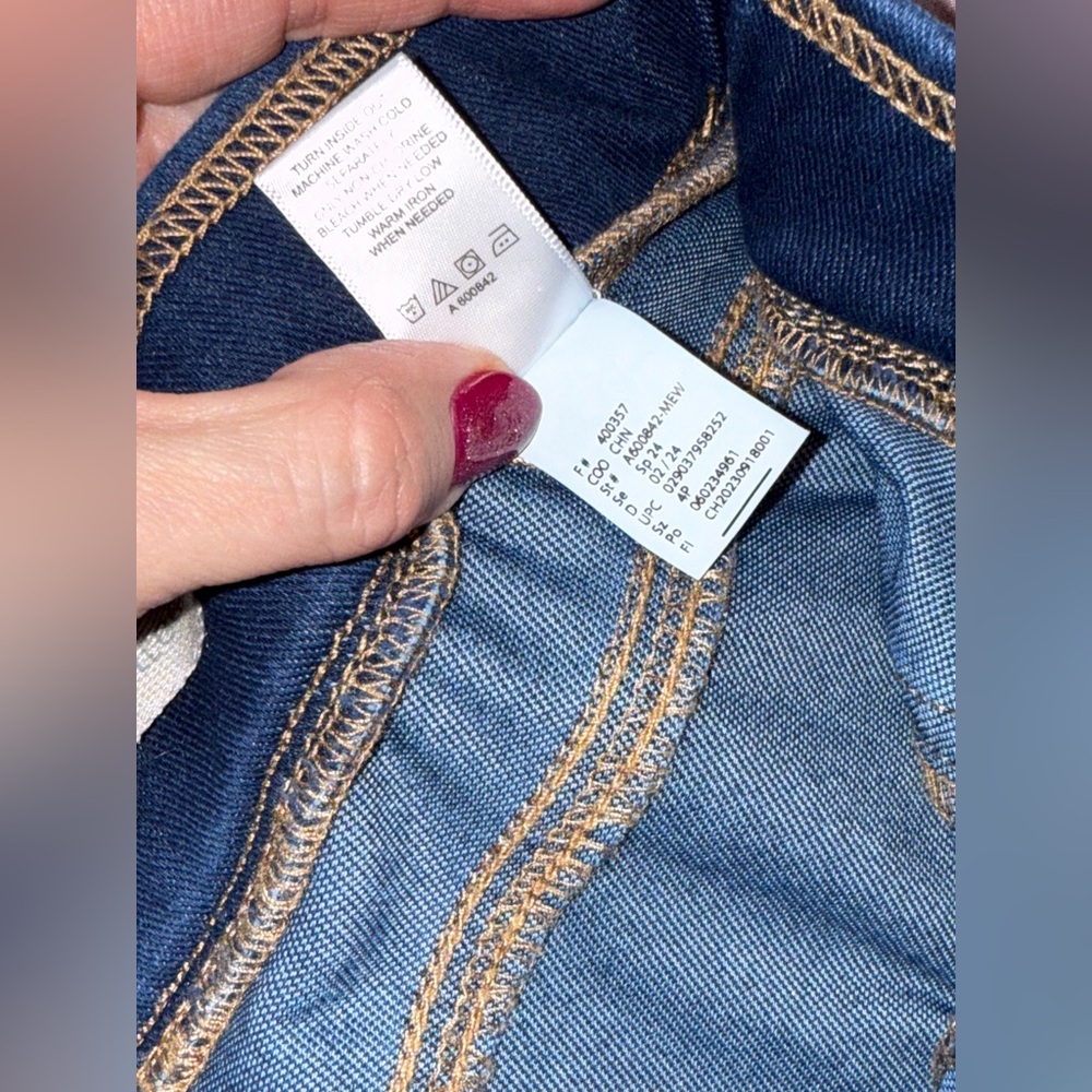 LOGO by Lori Goldstein Dark Blue Skinny Jeans - Picture 10 of 12